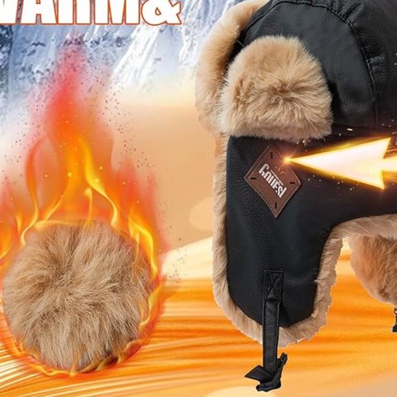 Winter Windproof Warm Faux Fur Hat